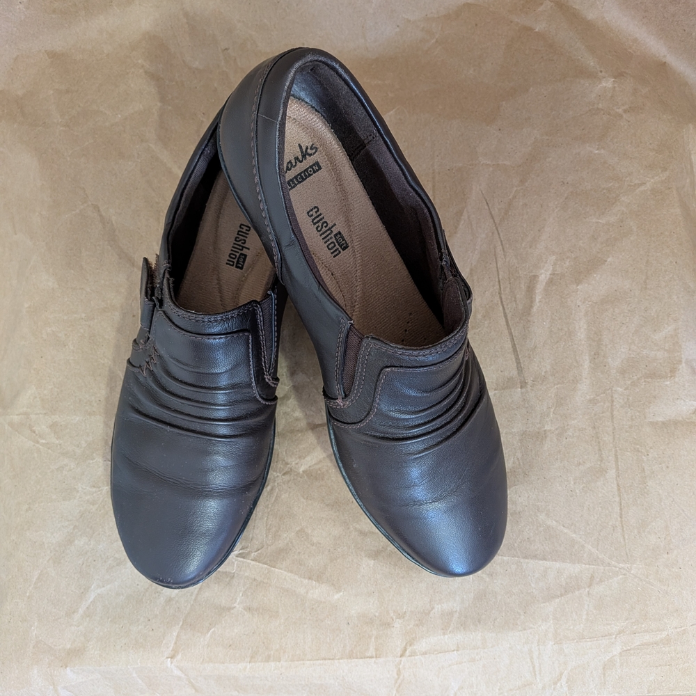 Clarks Women's Brown Leather Shoes